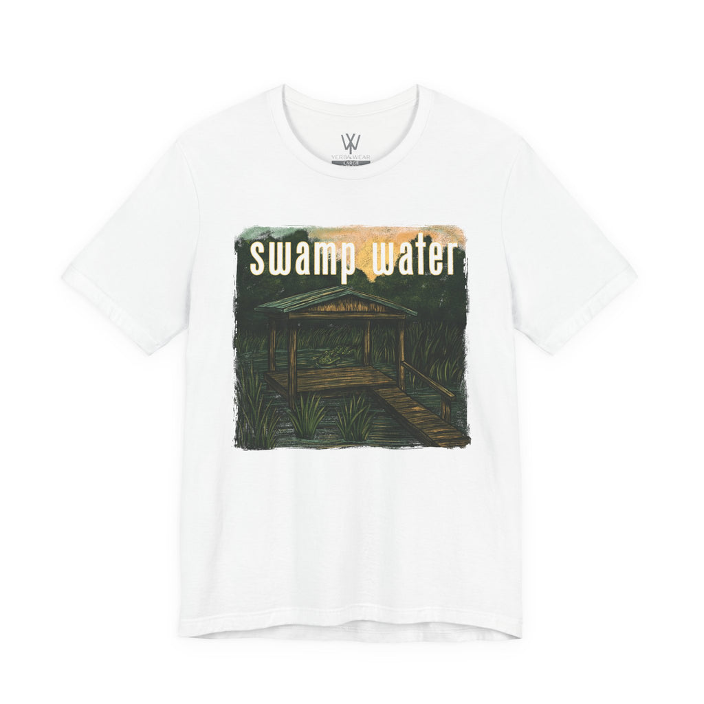 K Wales | Oversized Boxy Tee | Swamp Water Boardwalk