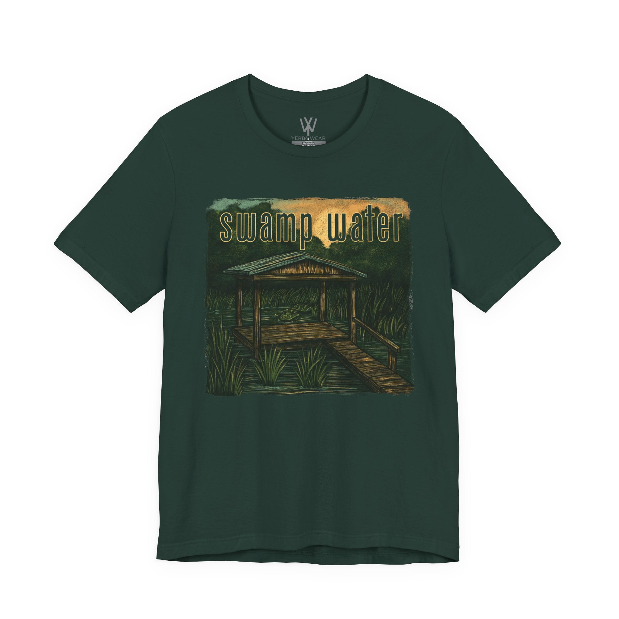 K Wales | Oversized Boxy Tee | Swamp Water Boardwalk