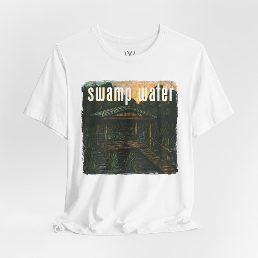 K Wales | Oversized Boxy Tee | Swamp Water Boardwalk