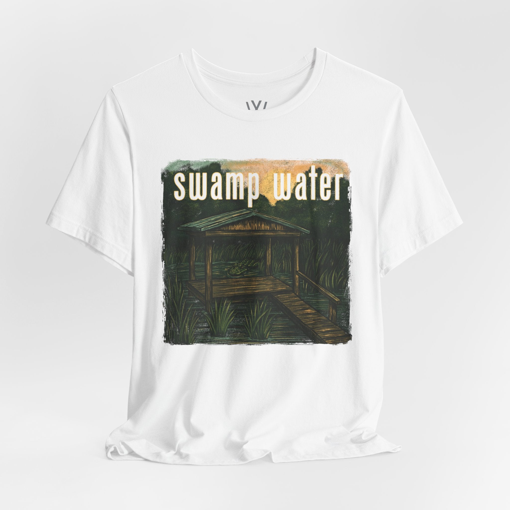 K Wales | Oversized Boxy Tee | Swamp Water Boardwalk