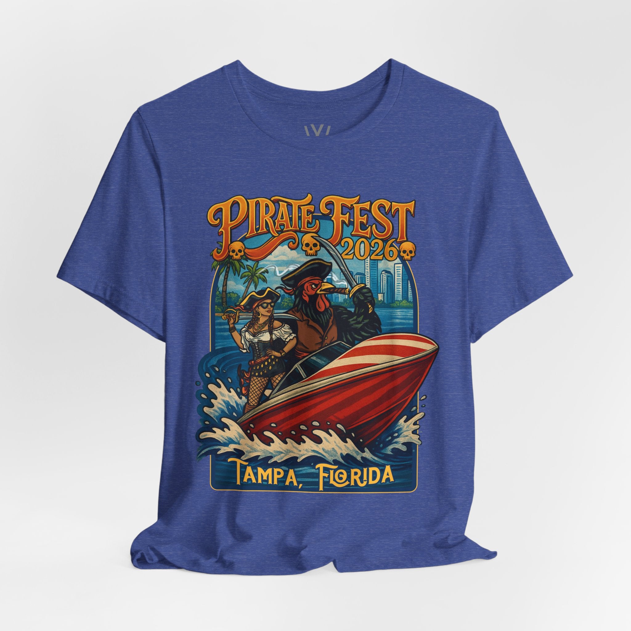 Pirate Fest 2026 Tampa Florida T-Shirt — Speedboat Pirate Event Tee