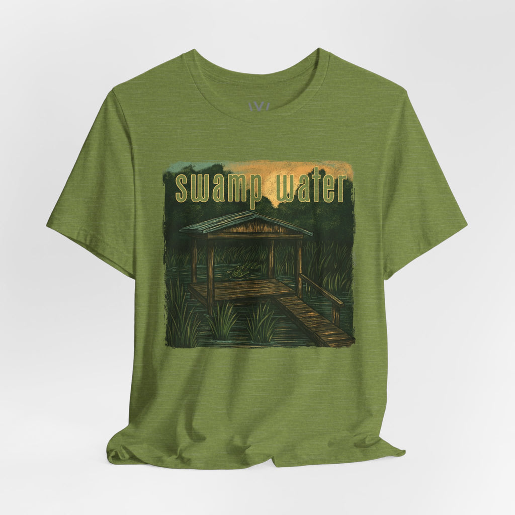 K Wales | Oversized Boxy Tee | Swamp Water Boardwalk