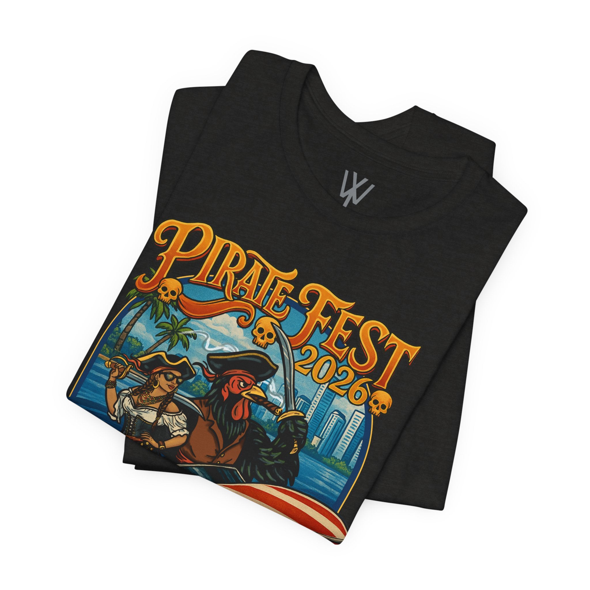 Pirate Fest 2026 Tampa Florida T-Shirt — Speedboat Pirate Event Tee