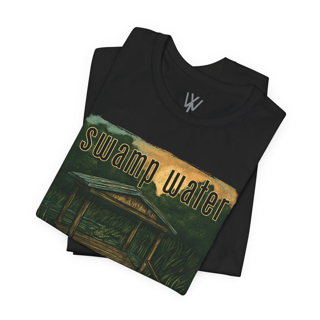 K Wales | Oversized Boxy Tee | Swamp Water Boardwalk