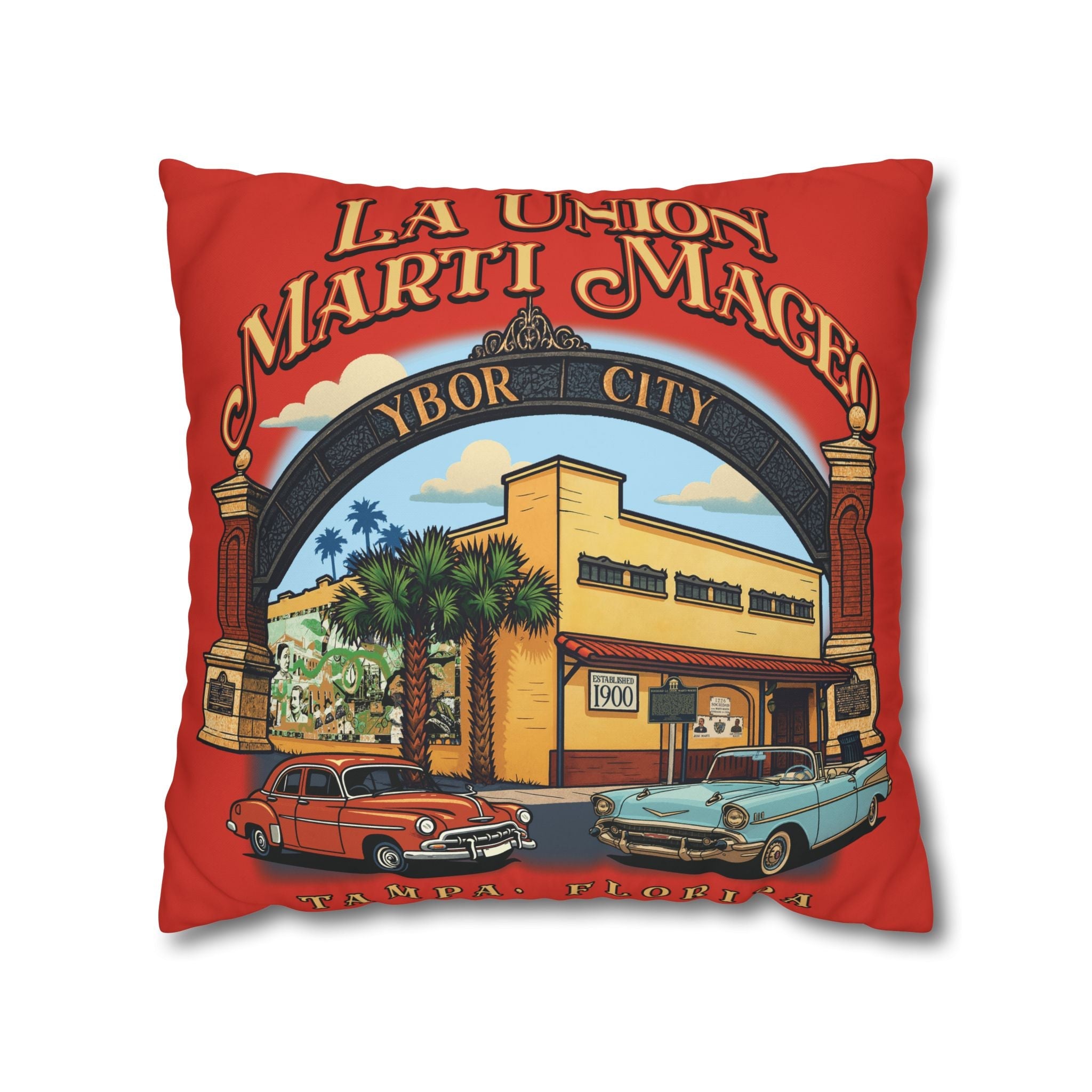 Ybor City Retro Pillowcase