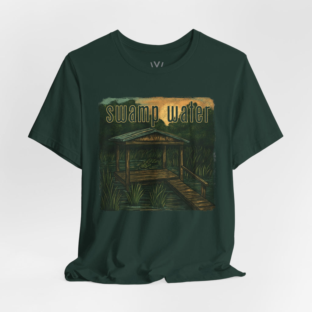 K Wales | Oversized Boxy Tee | Swamp Water Boardwalk
