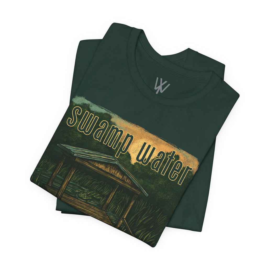 K Wales | Oversized Boxy Tee | Swamp Water Boardwalk