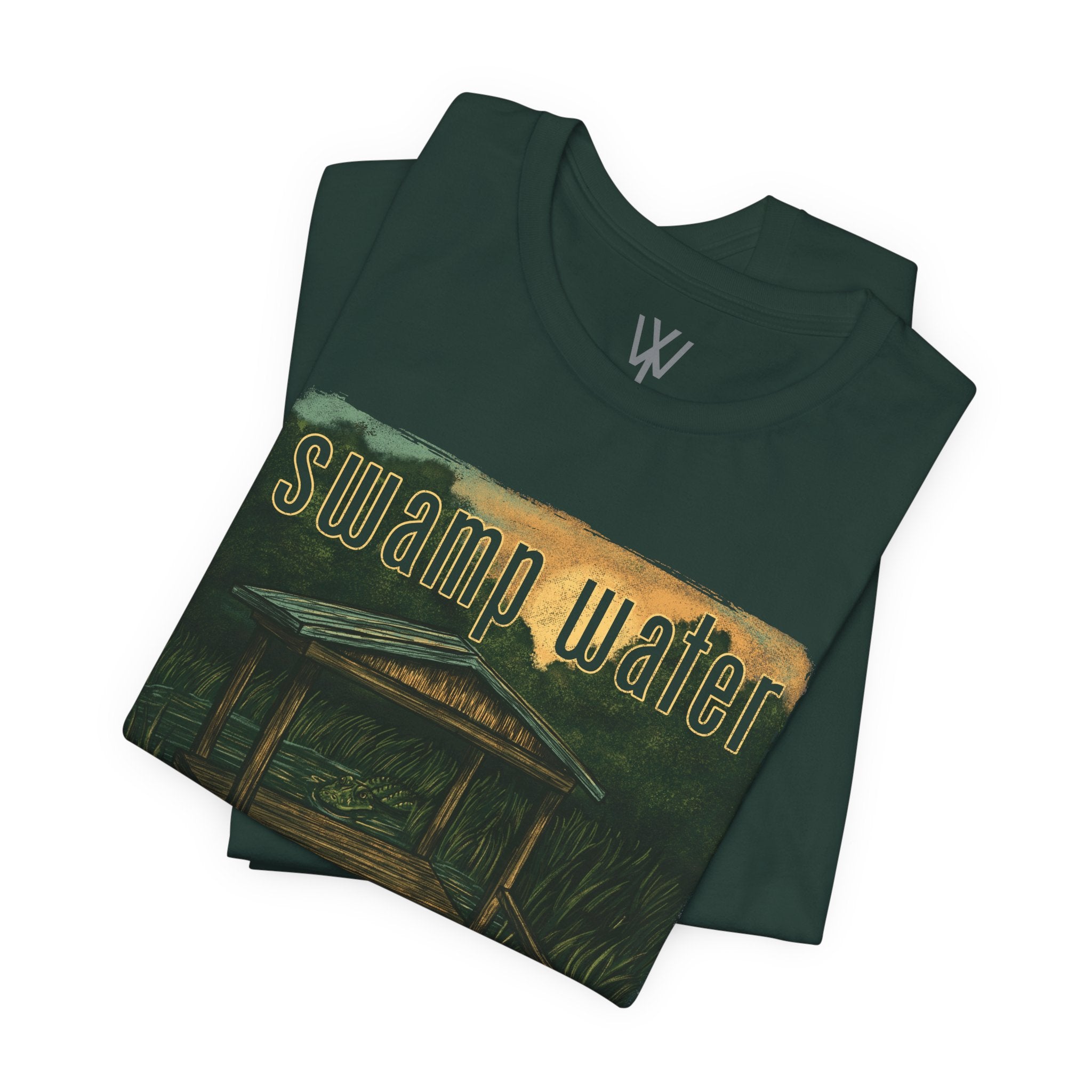 K Wales | Oversized Boxy Tee | Swamp Water Boardwalk