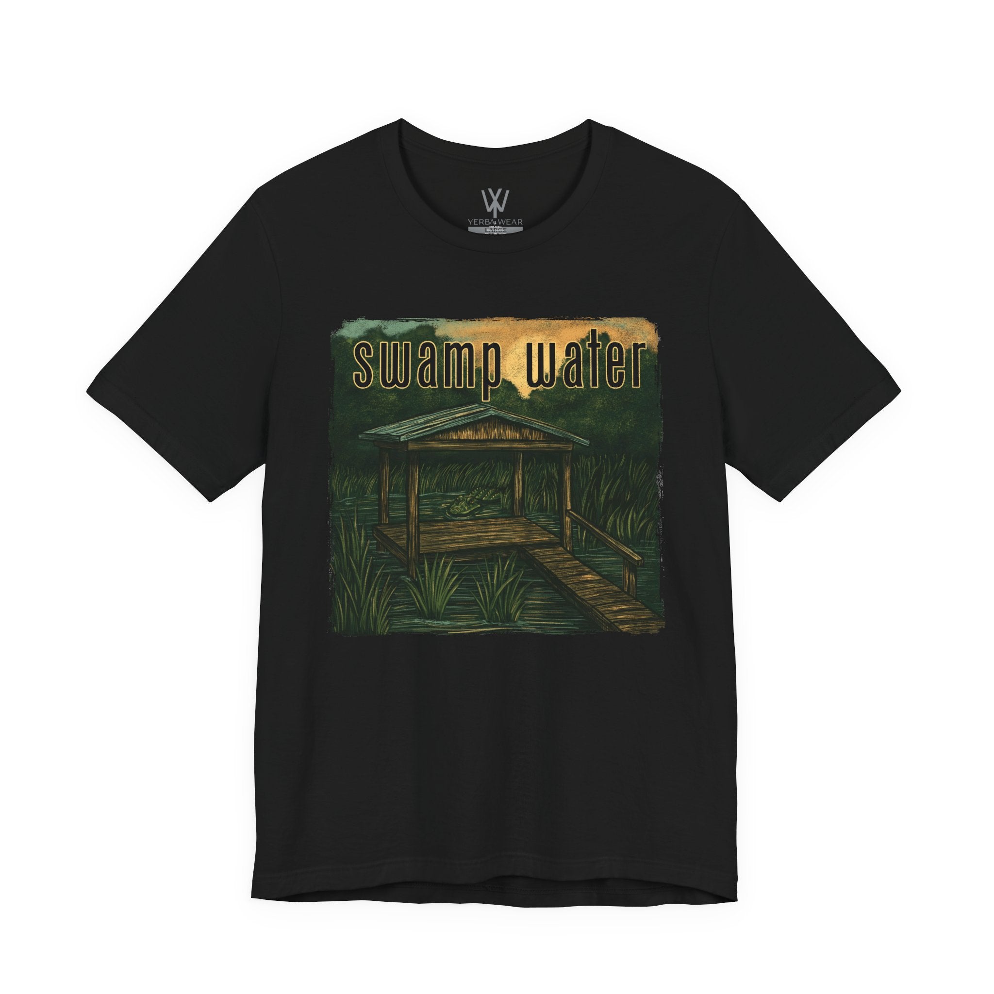 K Wales | Oversized Boxy Tee | Swamp Water Boardwalk